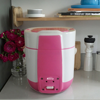 Cuisinière à riz électrique automatique portable en plastique, écologique, avec revêtement antiadhésif, contrôle mécanique du minuterie, haute qualité, 2,1-3,0 L