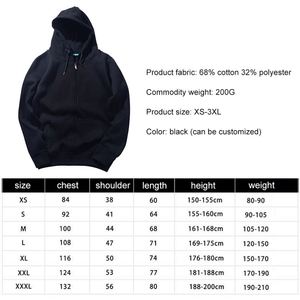 Sudaderas con Capucha Negras de Diseño de Alta Calidad, Talla Grande, 40% Algodón, 60% Poliéster, 420 g/m², con Logotipo y Patrón Personalizados - Product Image 4