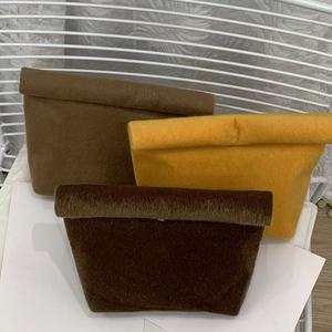 Durable Faux Horse Hair Women Makeup <b>Bag</b> <b>Large</b> Capacity Women Roll Up <b>Bag</b> With Customized Logo <b>Cosmetic</b> <b>Bag</b> - Product Image 3