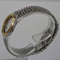 CB250004 Luxuriöses 316L Edelstahl-Uhrenset mit Goldlünette, 29MMX33.5MM, 22 CZ-Steinen, Mineralglas, 5ATM Wasserdicht, Passend für 762(1) # Bewegung