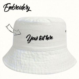 Custom Lightweight Summer Bucket <b>Hat</b> with Embroidery for <b>Men</b> Women's <b>Sun</b> Protection Fishing Casual Ski Outdoor Scenes Beach Use - Product Image 6