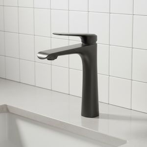 Grifo de Baño Moderno de Latón, Mezclador Clásico de un Solo Grifo para Lavabo, Grifos de Agua Fría y Caliente - Product Image 2