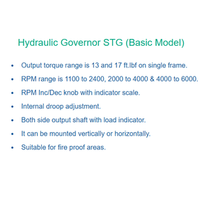 STG Basic Hydraulic Governor Durable Fireproof Design with Load Indicator for <b>Steam</b> and Diesel <b>Engines</b> - Product Image 6