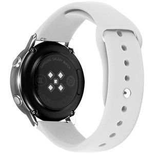 Cinturino in Silicone bianco da 20mm per Samsung per orologio Galaxy Sport di lusso Smart Watch cinturino con funzione regolabile arancione disponibile - Product Image 1