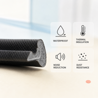 Joint d'étanchéité personnalisé en mousse de polyuréthane pour portes et fenêtres, bande de protection contre la poussière et les courants d'air pour les interstices des cadres de bâtiment