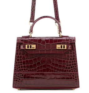 Bolso de Mano de Cuero de Alta Gama para Mujer, Logotipo Personalizado de Diseñador de Moda, Asa Superior de Cuero Vegetariano de Cocodrilo de Lujo - Product Image 4