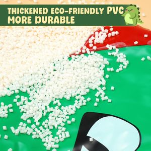 Flotador inflable de dinosaurio con rociador de agua para niños, para jugar en el agua al aire libre en verano - Product Image 5