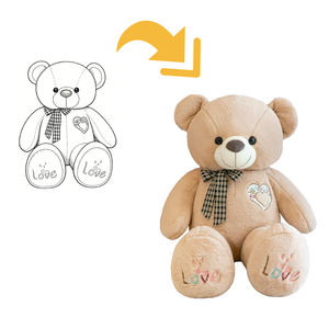 Oso de Peluche Personalizado de San Valentín, Lindo y Creativo, Peluche de Animal de Peluche, Certificado CE y CPC para Minoristas de Regalos 2026 - Product Image 1