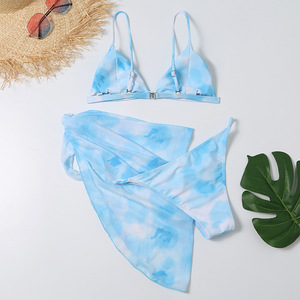 Maillot de bain trois pièces Tie Dye, Sexy, pour femmes, ensemble deux pièces, pour baigneurs, nouvelle collection - Product Image 2
