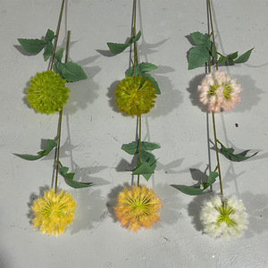 Fleur de pissenlit artificielle, fleur en soie de couleur mélangée, haute simulation, décoration de mariage et de maison - Product Image 2