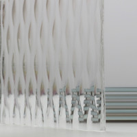 Verre trempé à motif diamanté Tecture pour murs décoratifs