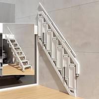 Escalier de grenier mural pliable, escalier d'accès au mezzanine intérieur peu encombrant avec main courante pour duplex et petits appartements