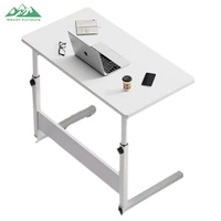 Bureau d'ordinateur portable pliable et réglable en hauteur Wayon avec roulettes, portable pour lit, canapé, bureau