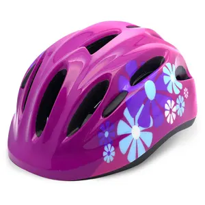 CIGNA儿童自行车头盔粉色绿色蓝色轻质头盔的孩子
