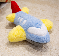 Oreiller en forme d'avion personnalisé, peluche douce en forme d'avion, jouet en peluche mignon en forme d'avion pour enfants, cadeau et décoration d'intérieur