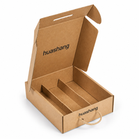 Individuell Bedruckte Wellpappe-Versandbox mit Ausgestanztem Griff, Matt Laminiert für Versand und Verpackung