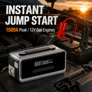 YILIE Démarreur de batterie 8-en-1 <span class=keywords><strong>avec</strong></span> pompe à air et souffleur 8000mAh 1500A de crête, batterie externe pour voiture, <span class=keywords><strong>gonfleur</strong></span> de pneus, vente en gros - Product Image 2
