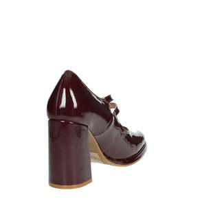 Mariella Burani Donna Decollete' 50710 Zapatos de tacón Mary Jane de charol color burdeos para mujer, talla 36 - Product Image 3