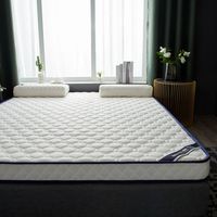 Matelas en Latex de Luxe Épais 9 cm pour Lit Simple ou Double, Adulte, Étudiant, Enfant, en Mousse à Mémoire de Forme et Latex Santé