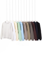 Automne hiver 380g lourd coton peigné épaule pull à capuche gilet pour hommes femmes surdimensionné sweats à capuche tricotés