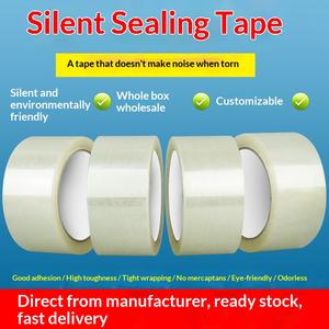 Ruban adhésif BOPP transparent brun silencieux à faible niveau sonore pour un sommeil réparateur, emballage et déchirement silencieux, vente en gros - Product Image 6