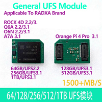 GGDX Produk Terlaris OEM Modul UFS Umum Modul EMMC Cocok untuk Radxa/Orange 64/128/256/512/1TGB UFS 2.2/3.1 Chip KLUDG4UHGC