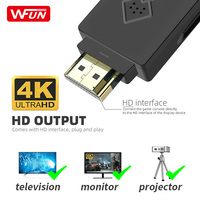 Consoles de jeux vidéo mini HD 8 bits WFUN Y2 818/1500 jeux TV Consola 4K Retro Game Stick