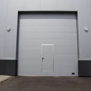 Fabricants Vente en gros Porte composite en alliage d'aluminium Porte élévatrice à induction automatique Porte d'atelier à roulement rapide