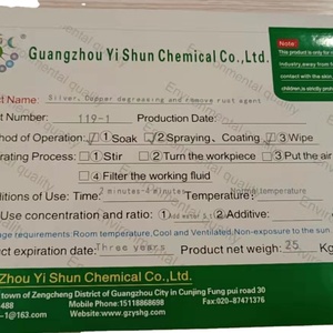 Yishun-eliminador de óxido y aceite para plata y cobre <span class=keywords><strong>Ag</strong></span> Cu, abrillantador de aleación, agente desengrasante de Metal - Product Image 2