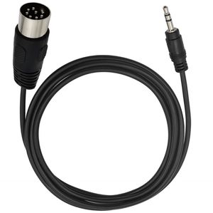 Negro 1M 0,5 M 8 pines DIN a 3,5mm Cable DIN 8 pines macho a 3,5mm TRS macho estéreo enchufe convertidor Cable de Audio para <span class=keywords><strong>MP3</strong></span> - Product Image 4