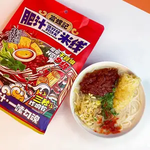 Fournisseur chinois Délicieuse soupe d'os saine et savoureuse nouilles de riz instantanées séchées chaudes et aigres