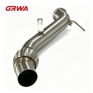 Downpipe Catalizzato Personalizzato GRWA per <span class=keywords><strong>BMW</strong></span> Serie 1 <span class=keywords><strong>116d</strong></span> 118d 120d 123d E81 E82 E87 E88 2.5 Pollici SS304 N47 - Product Image 3
