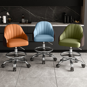 Beauty Home Hair Salon <b>Stool</b> Back Chair Barber Shop Lift Rotate Pulley Beauty Salon Manicure Beauty Salon - Product Image 3