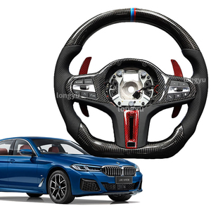 Volant en fibre de carbone sèche pour <span class=keywords><strong>BMW</strong></span> E38 F01 F02 F03 725i 728i 730i 740i 750i 760i 725 728 730 - Product Image 1