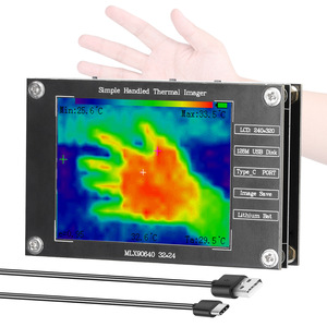 Cámara de imagen térmica portátil MLX90640 Pantalla TFT de 2,8 pulgadas para medición de temperatura Módulos de cámara de mantenimiento electrónico - Product Image 1