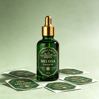Étiquettes personnalisées TEDDY pour dentifrice parfumé aux huiles essentielles, en vinyle, avec feuille d'or, imperméables, écologiques, adhésives pour cosmétiques et soins de la peau