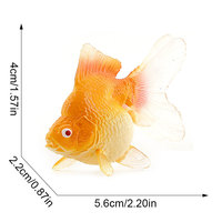 Ornements décoratifs en PVC de simulation transfrontalière, jouets, modèles de poissons ornementaux, poissons rouges, animaux dorés rouge et blanc, modèles Sky Crane