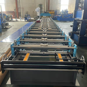 컬러 스틸 프로파일 금속 루핑 시트 타일 대상 포진 롤 성형 기계 - Product Image 5