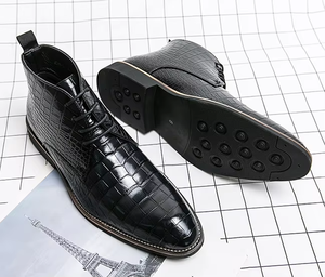 Bottes <span class=keywords><strong>Chelsea</strong></span> de luxe élégantes et confortables à <span class=keywords><strong>plateforme</strong></span> plate, pour l'hiver et l'été, souples, montantes à la cheville, imperméables, rehaussantes - Product Image 3