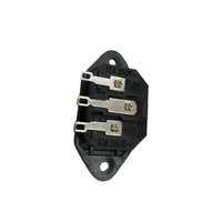 Connecteur industriel IEC60320 C14 à montage sur panneau, prise d'alimentation CA, 3 broches, prise à vis, 10A 250V, borne de connexion à souder