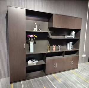 Muebles de lujo para oficina, mesa de habitación de jefe de oficina, muebles de diseño de madera modernos, mesa de oficina ejecutiva en forma de L para el hogar Mdf - Product Image 6