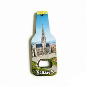 Ouvre-bouteille magnétique décoratif souvenir paysager multi-villes Guadeloupe <span class=keywords><strong>Mexique</strong></span> Bruxelles pour réfrigérateur - Product Image 4