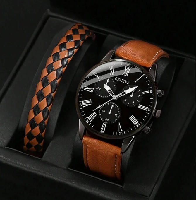 Tissage marron + marron-noir