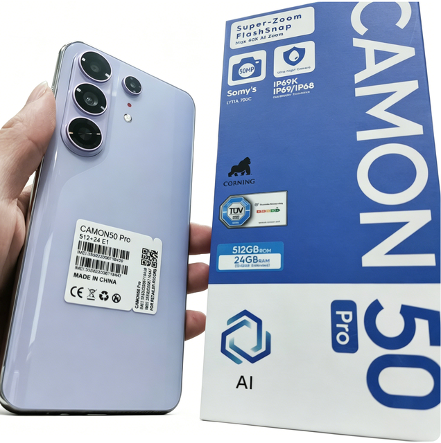 New Model Original Camon 50 Pro 5G Smartphone 16GB+1TB Face Unlock Version Mobile Phone Fingerprint