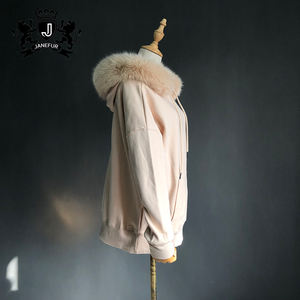 Pull à capuche multicolore à prix d'usine <span class=keywords><strong>Sweat</strong></span> à capuche bon marché avec fourrure de renard - Product Image 4