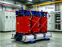 Transformateur sec triphasé SCB18 100 kVA de nouvelle génération ultra-efficace certifié IEC 10 kV 0,4 kV à refroidissement naturel par air en résine époxy