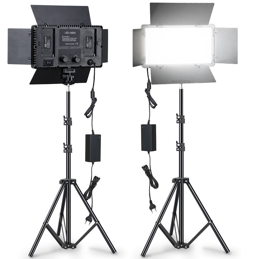 New LED U600 Photography Fill Light Indoor Photo Live Flat Panel Light Gourmet Shooting Live Room Lighting