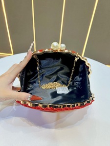 Trendy pearl <b>Wedding</b> Party <b>Clutch</b> Purse elegant Women's Tote bags Luxury Crystal evening bags single-shoulder crossbody bags - Product Image 5