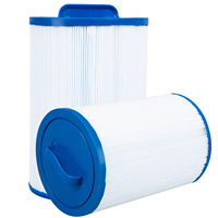Cartucho de Filtro para Piscina Exterior HeeYoo HY6CH-940 PET Azul+Blanco 6" X 8.1/4" Repuesto para Sistema de Filtro de Piscina Doméstica