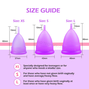 Copa Menstrual pequeña ecológica para mujer, Copa Menstrual Yoni Menstrual de silicona antiderrame - Product Image 2